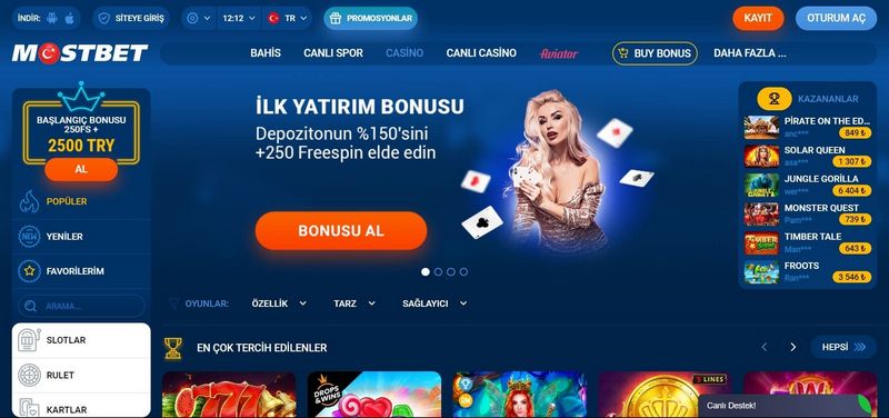 Strona internetowa Mostbet Polska Online - Oferta Bonusowa 1400 ZŁ